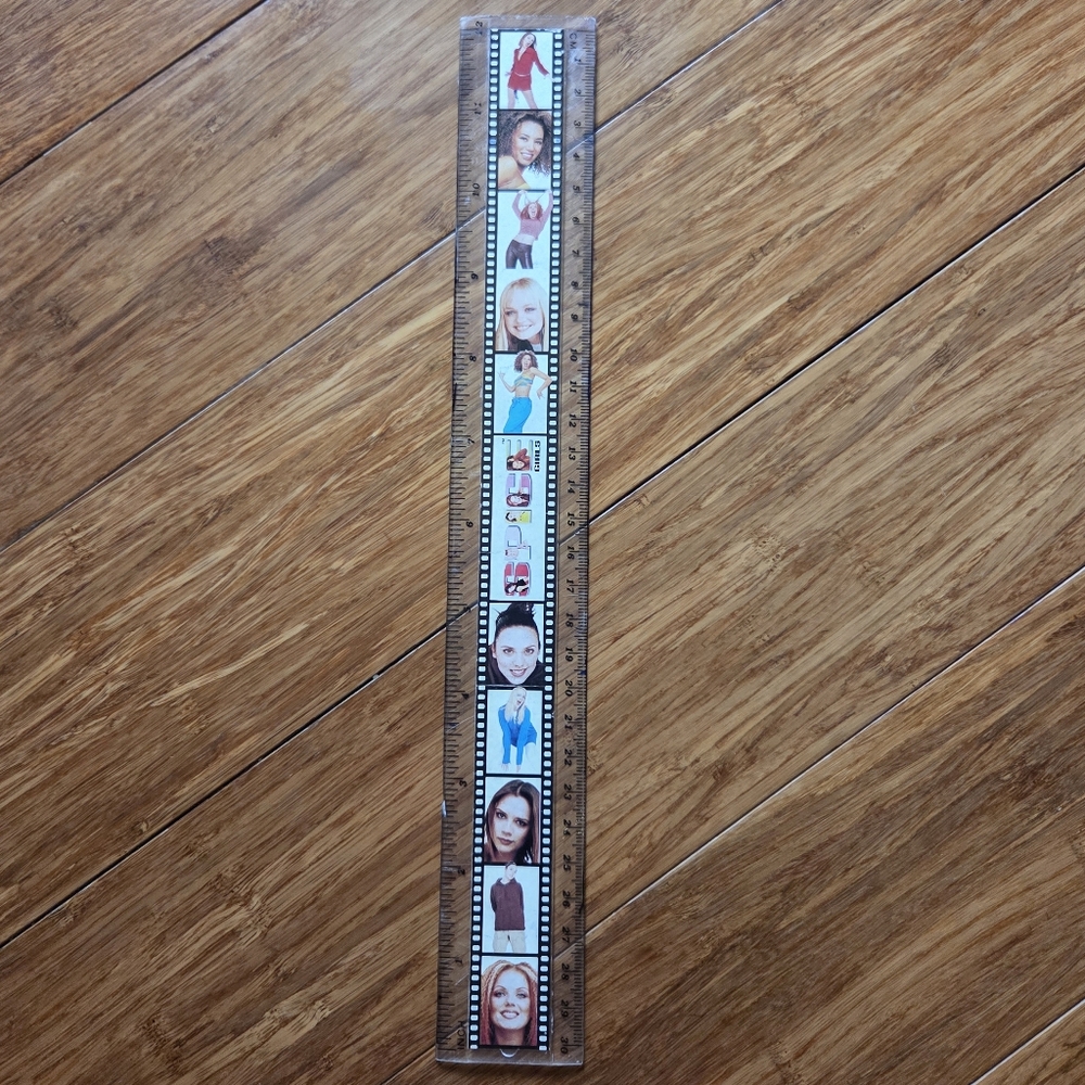 Vintage Clear Spice Girls Ruler 1990s